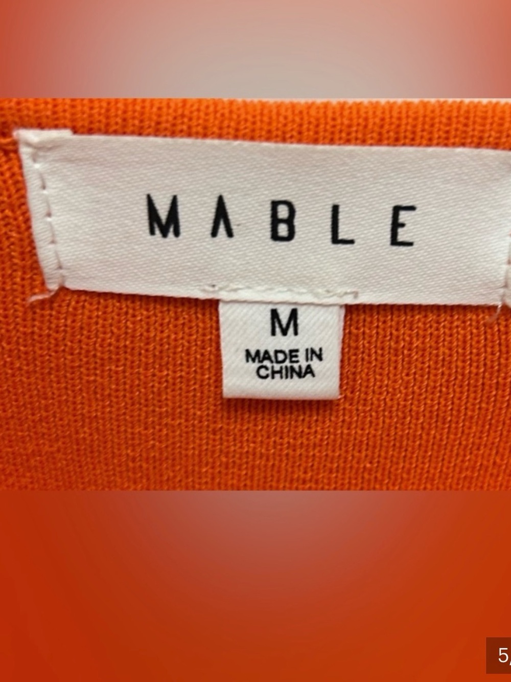 MABLE Orange Bodycon Mini Dress with Spaghetti Straps - Picture 5 of 8